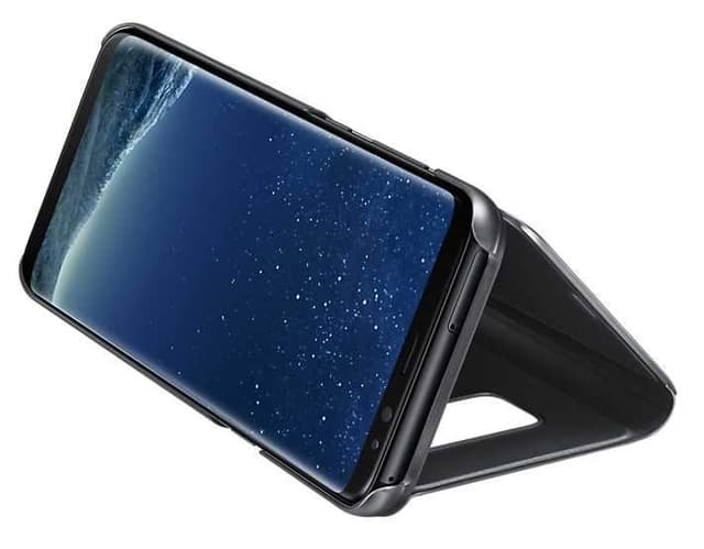 كفر جوال سامسونج جالكسي اس 8 أسود سامسونج Samsung Galaxy S8 Clear View Standing Cover