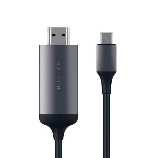 كابل Aluminum Type-C to HDMI Cable 4K 60Hz SATECHI - رمادي