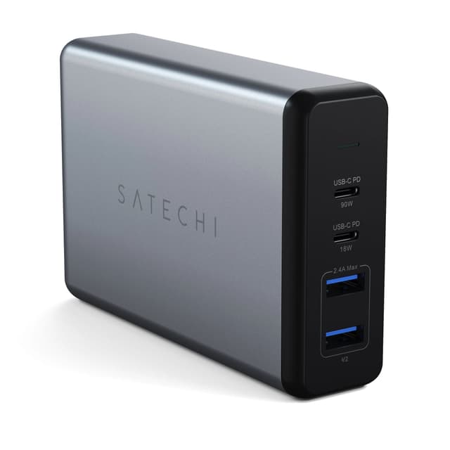 شاحن Desktop Charger 108W Pro Type-C PD (2x USB-C and 2x USB-A SATECHI - رمادي
