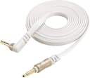 كيبل صوت (كيبل أوكس) 0.9 متر - أبيض و ذهبي SCOSCHE Flatout Tangle Free 3 feet AUX Cable