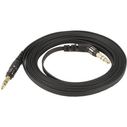 scosche flatout aux cable 6ft black