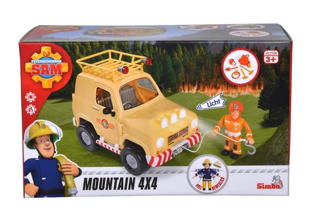 لعبة شاحنة سام رجل الإطفاء Fireman Sam Mountain 4*4 - Simba - 65995