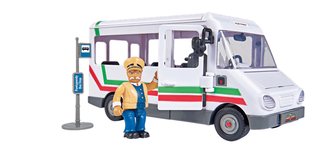 Simba fireman sam trevors bus incl figurine