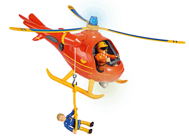 Simba fireman sam helicopter wallaby incl figure