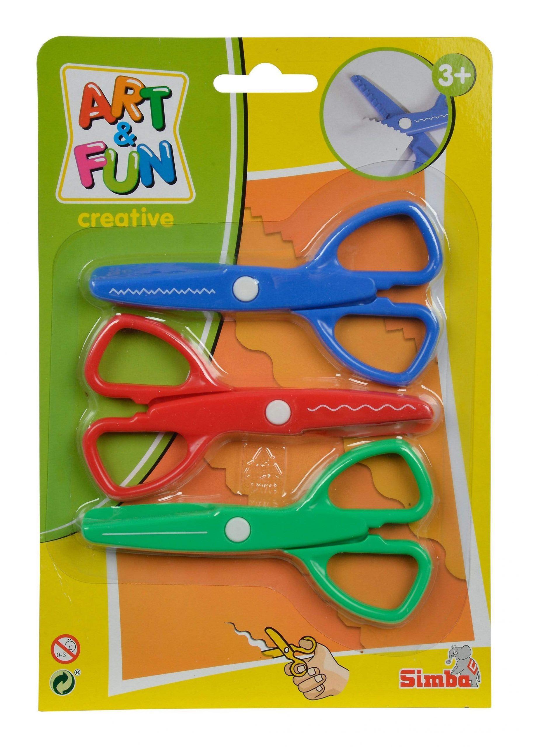 مقصات للأطفال SIMBA - ART & FUN 3 SCISSORS