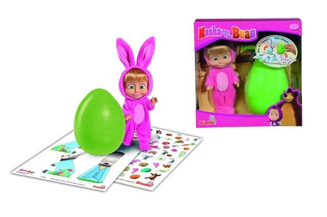 لعبة ماشا والارنب SIMBA - MASHA AND THE BEAR MASHA IN RABBIT COSTUME INCL. EGG - 71809