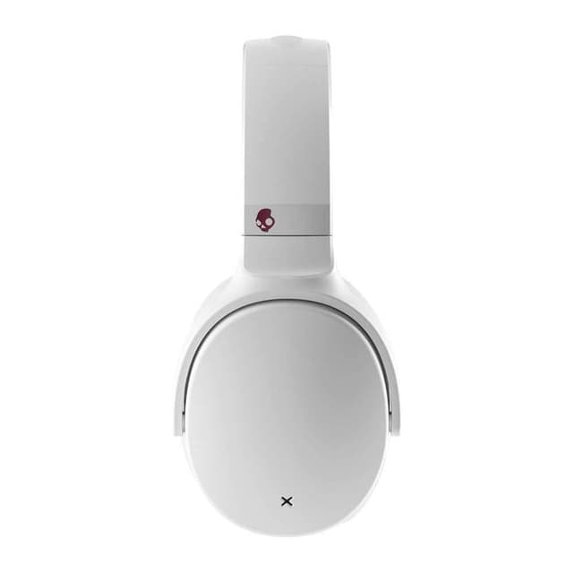 سماعات سكل كاندي لاسلكية أبيض وقرمزي Skullcandy White And Crimson Wireless Over Ear Headphones