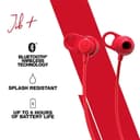 skullcandy jib active wireless in ear headphones black red