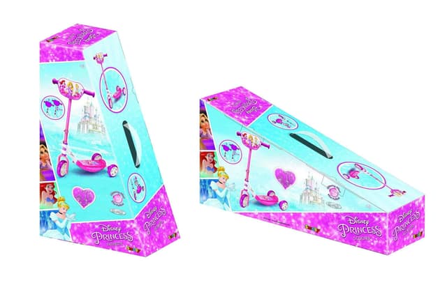 سكوتر اطفال ثلاث عجلات للبنات زهري ديزني برينسيس سموني Smoby Pink Disney Princess 3 wheel Scooter