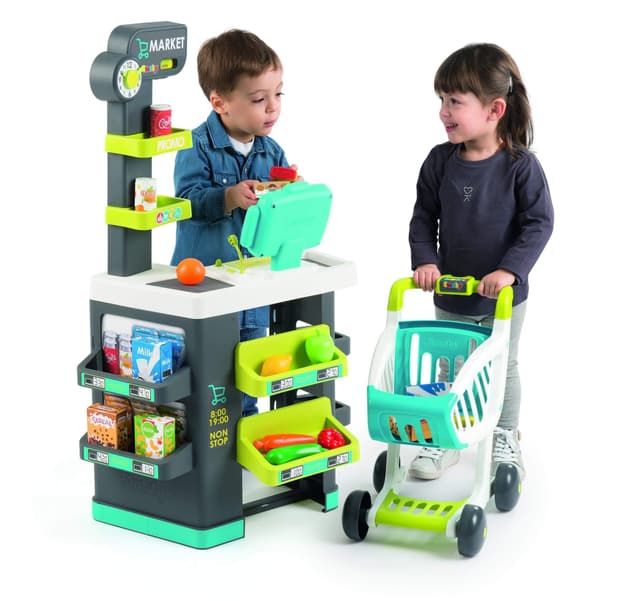 لعبة السوبر ماركت Smoby - Super Market With 34 Accessories