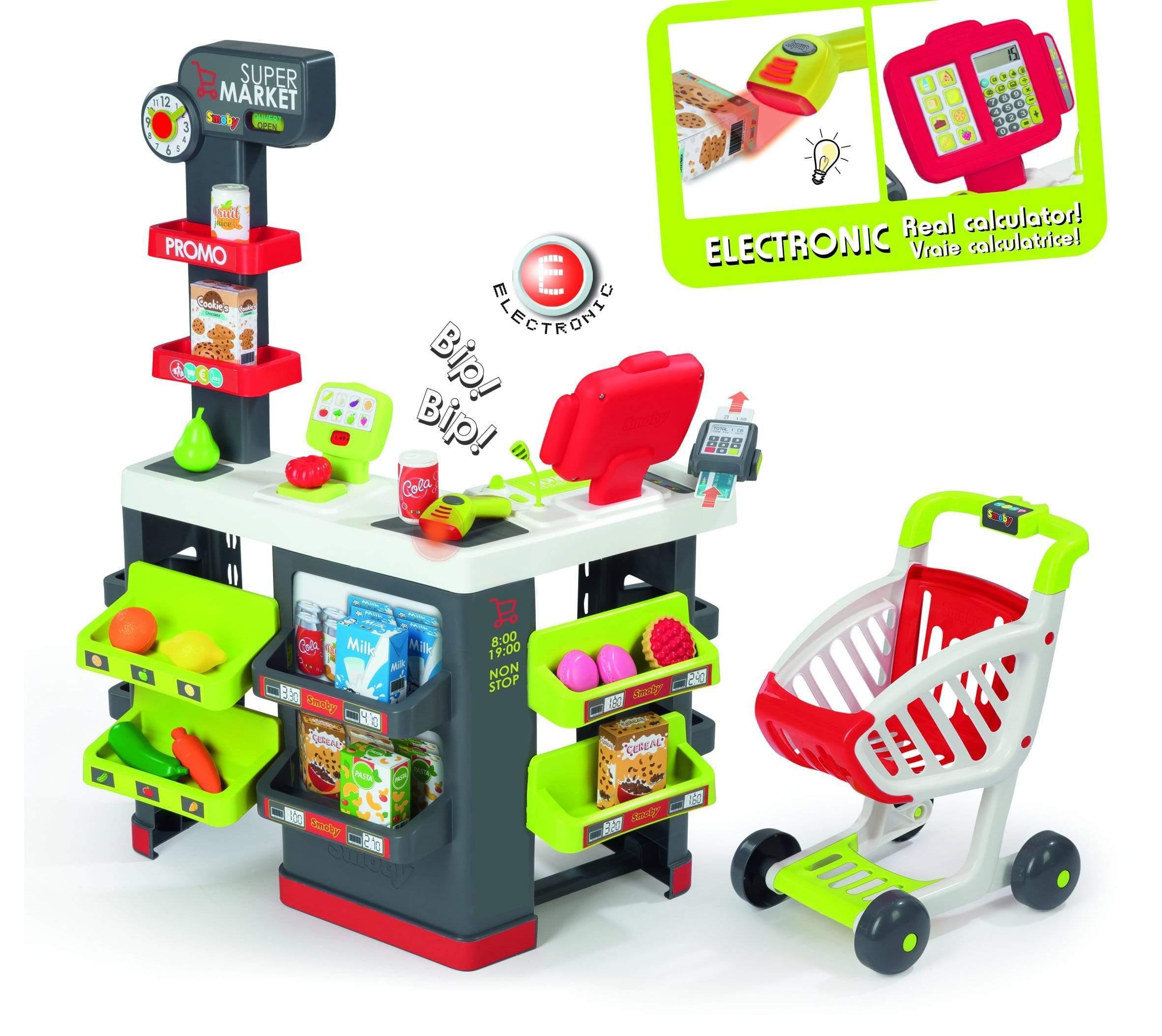 smoby super market with 42 accessories