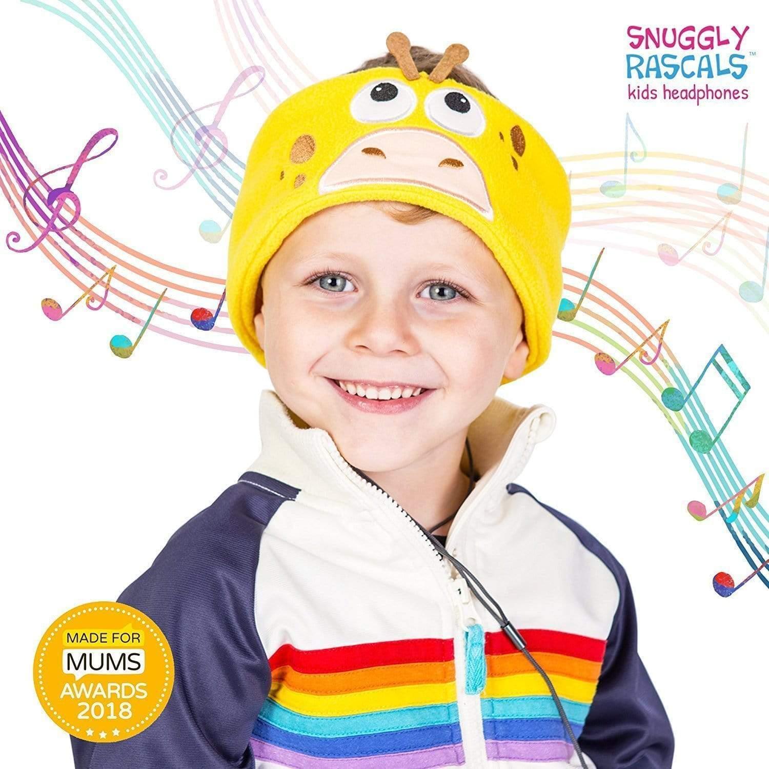 snuggly rascals ultra comfortable size adjustable headphones for kids giraffe