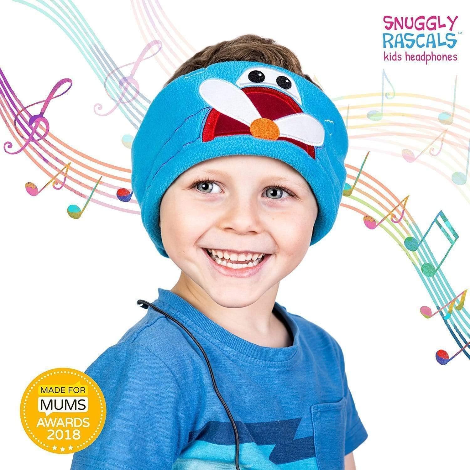 snuggly rascals ultra comfortable size adjustable headphones for kids plane