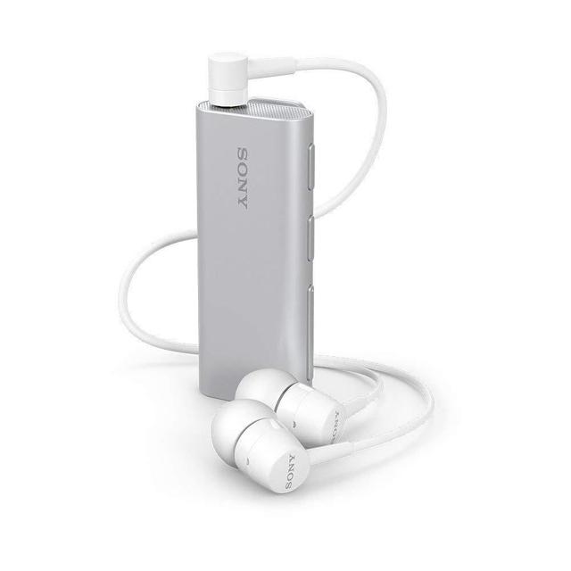 sony clip style bluetooth headset with remote for selfies silver - SW1hZ2U6MzQyODU=