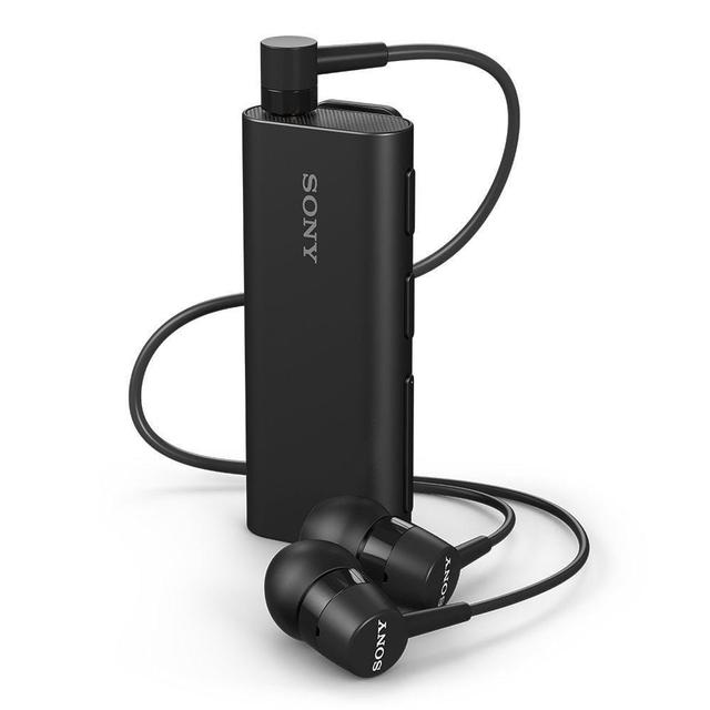 سماعات لاسلكية لون أسود مع ريموت سيلفي SONY Clip-Style Bluetooth Headset with Remote for Selfies - SW1hZ2U6MzQyODk=