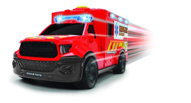 سيارة اسعاف اطفال أحمر وأبيض إس أو إس SOS White And Red City Ambulance