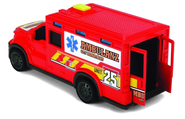 سيارة اسعاف اطفال أحمر وأبيض إس أو إس SOS White And Red City Ambulance