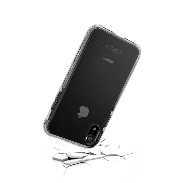 كفر حماية آيفون مع لاصقة حماية الشاشة - شفاف SO SKILD iPhone XR Defend Heavy Impact Case and Tempered Glass Screen Protector - SW1hZ2U6MzIxMzI=