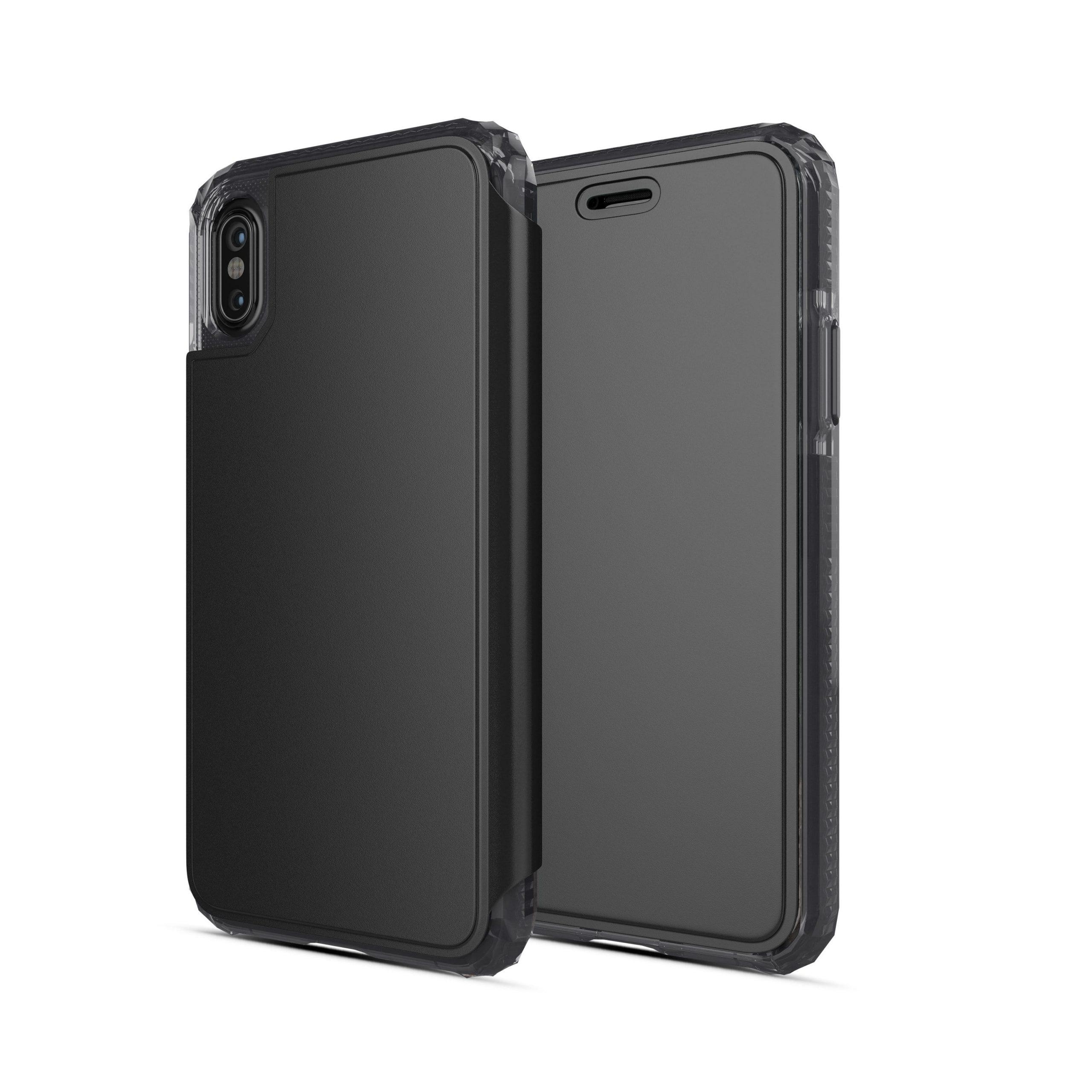 SoSkild so skild iphone xs max defend wallet impact case and tempered glass screen protector