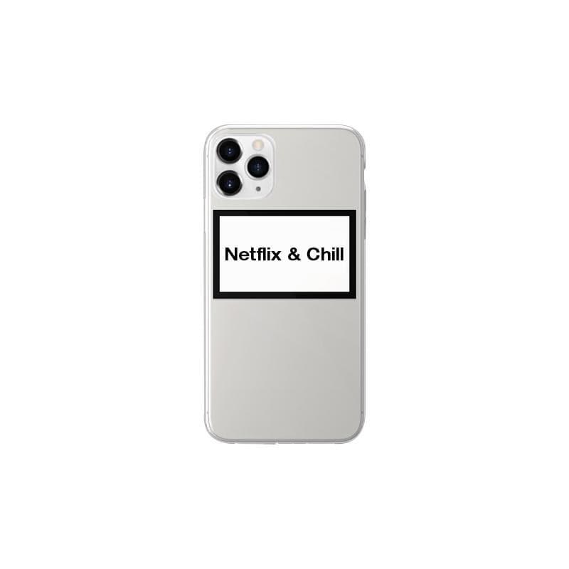 statement netflix chill case for iphone 11 pro clear