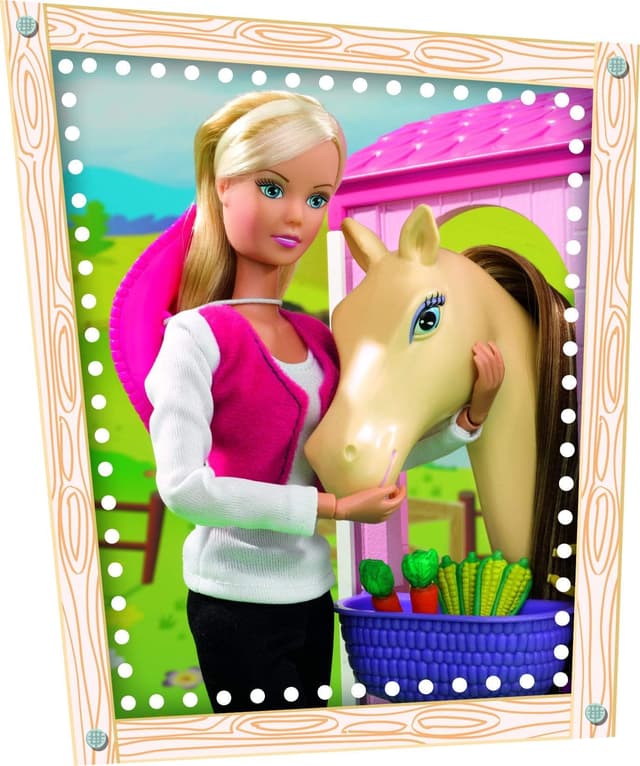 لعبة دمية مع اسطبل حصان SIMBA - SL Horse Stable