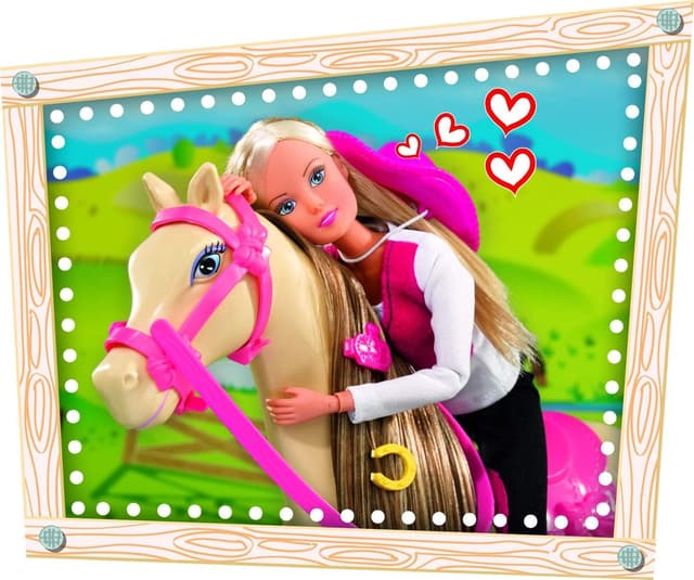 لعبة دمية مع اسطبل حصان SIMBA - SL Horse Stable