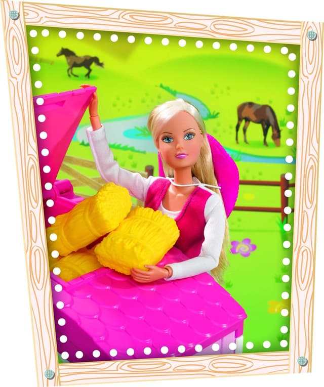 لعبة دمية مع اسطبل حصان SIMBA - SL Horse Stable