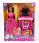 لعبة دمية مع طاولة مكياج SIMBA - SL Fairytale Beauty Table