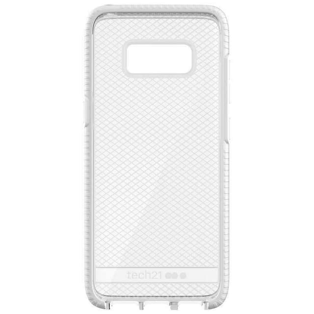 كفر جوال سامسونج جالكسي اس 8 تيك 21 شفاف وأبيض  Tech21 Evo Check Back Case for Samsung Galaxy S8 