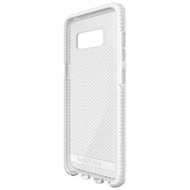 كفر جوال سامسونج جالكسي اس 8 تيك 21 شفاف وأبيض  Tech21 Evo Check Back Case for Samsung Galaxy S8 