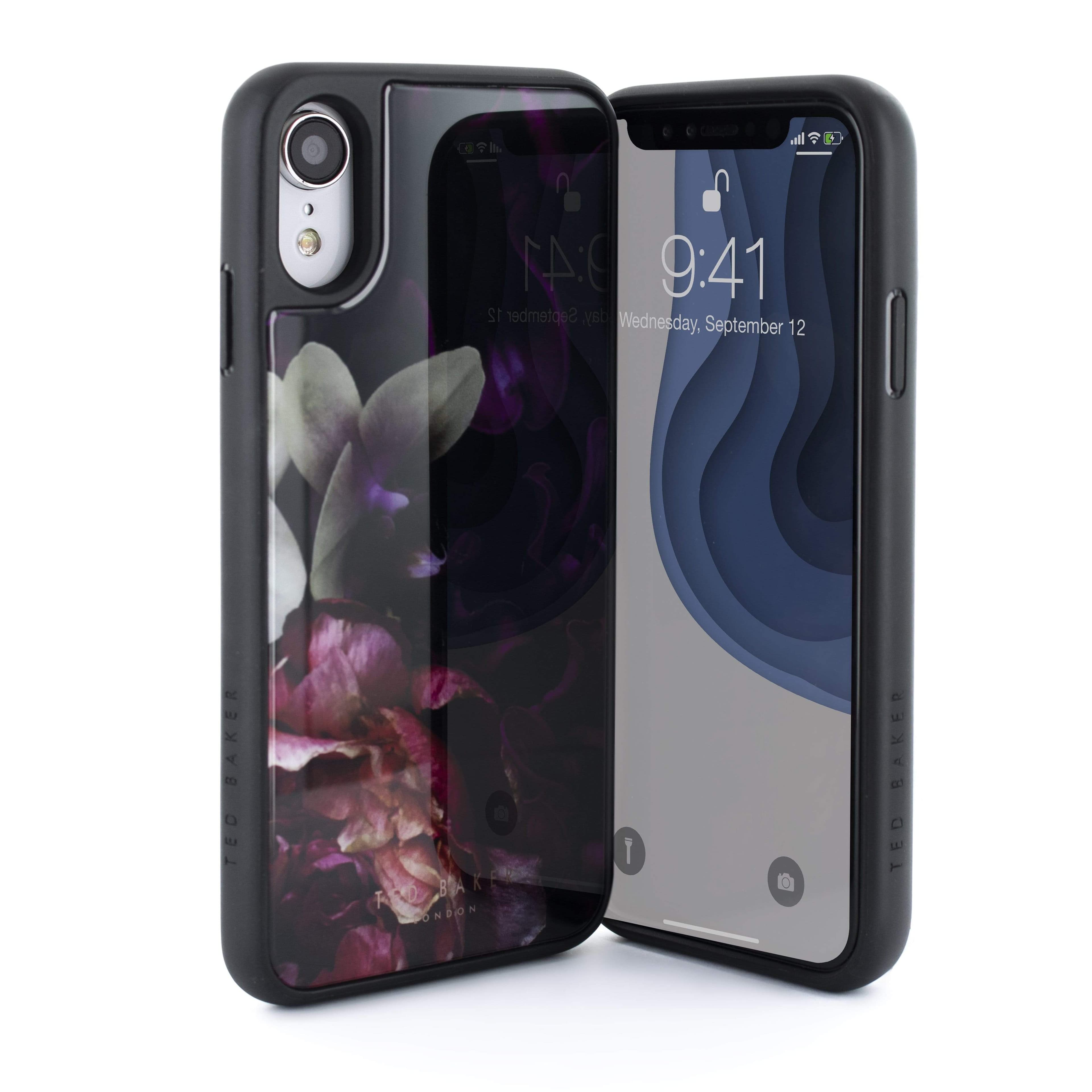 ted baker glass inlay splendour black for iphone xr