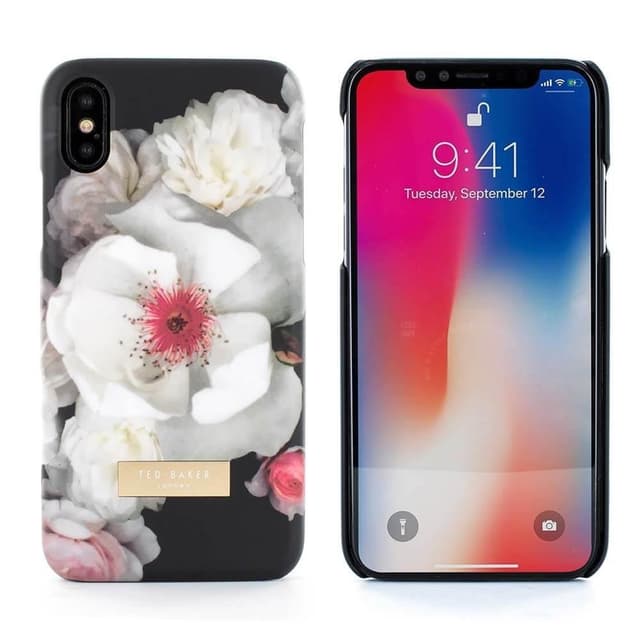 ted baker iphone x soft feel hard shell namala chelsea black