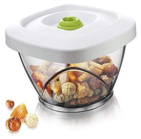 حافظة الطعام مع مضخة تفريغ 650ml أبيض  Vacuum Storage Container - TOMORROW'S KITCHEN