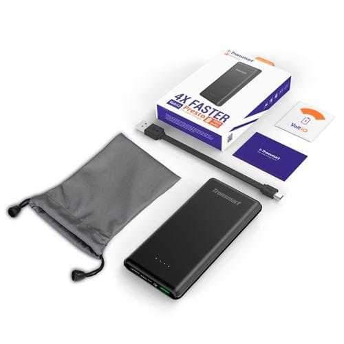 باورر بانك محمول برستو بتقنية كيو سي 3.0 و بسعة 10000 مللي أمبير و بلون أسود من ترونسمات Tronsmart Presto Portable Power Bank QC3.0 10000mAh Black