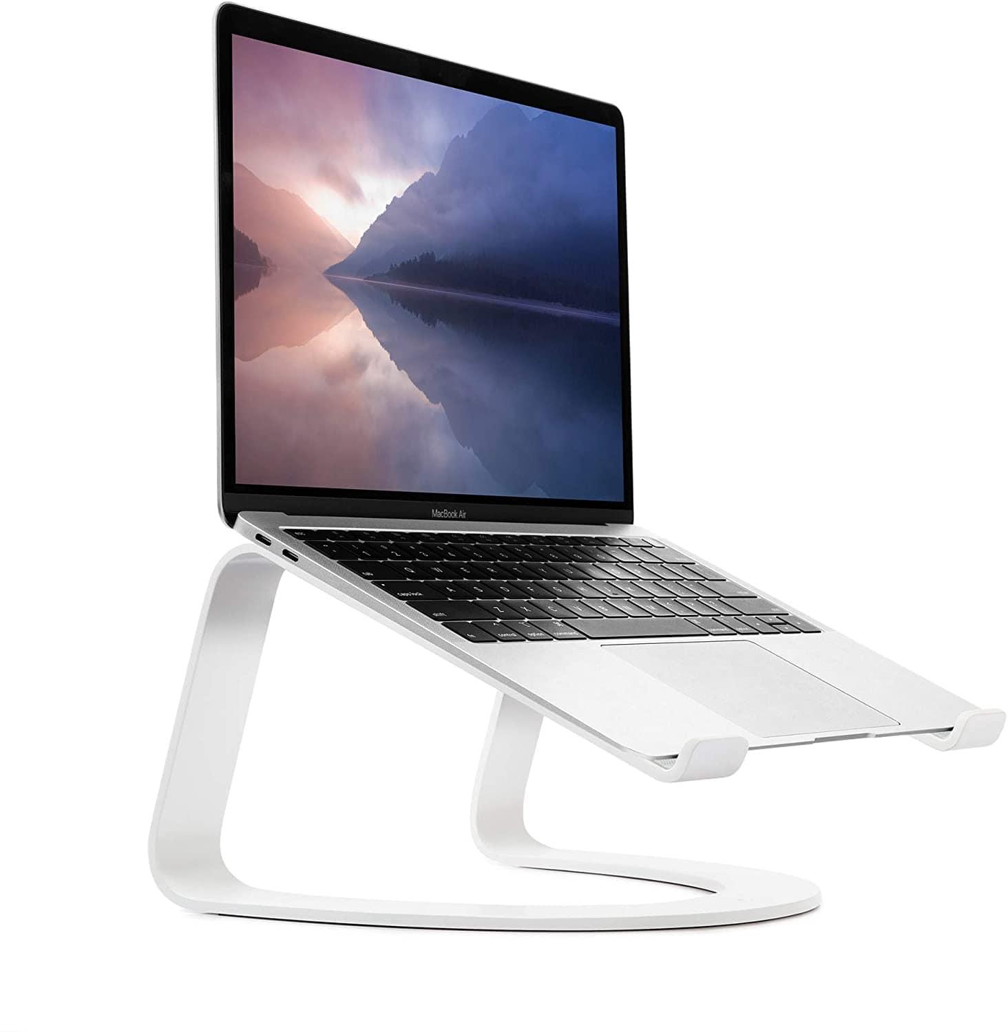 twelve south curve desktop stand for macbook white