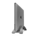 twelve south bookarc vertical macbook stand ergonomic vertical stand desktop space saver premium aluminum cradle holder for apple macbook air 13 macbook pro 13 15 16 space grey
