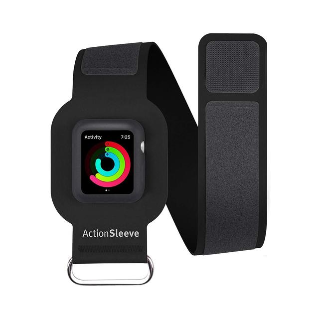 قشاط يد لساعة آبل 42mm أسود ActionSleeve For Apple Watch - TWELVE SOUTH - SW1hZ2U6MzM0ODk=