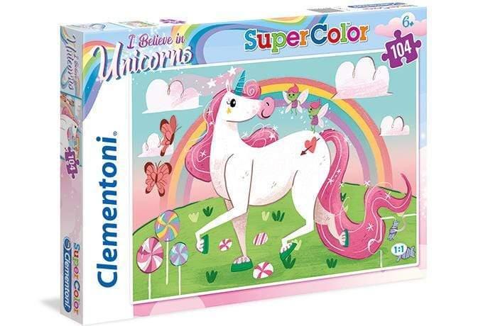 UNICORN super color puzzle unicorns 104 pcs