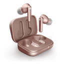 urbanista london active noise cancelling true wireless earphone bluetooth 5 0 25hr battery life touch control in ear detection wireless charging for smartphones tablets pcs laptops pink