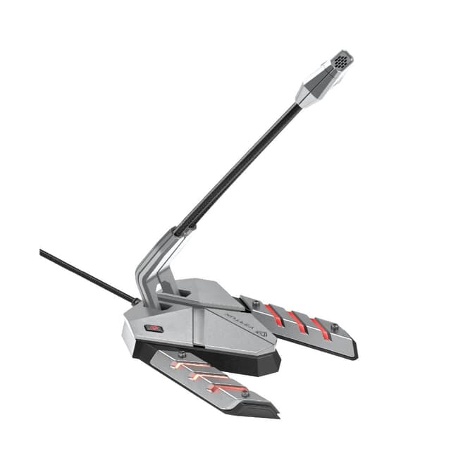 مايكروفون USB GAMING MICROPHONE WITH RGB LIGHT & 3.5MM HEADPHONE JACK - vertux