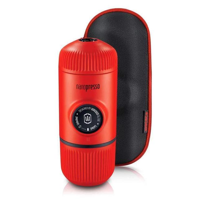wacaco nanopresso portable espresso maker bundled with protective case lava red - SW1hZ2U6NTg1MzY=