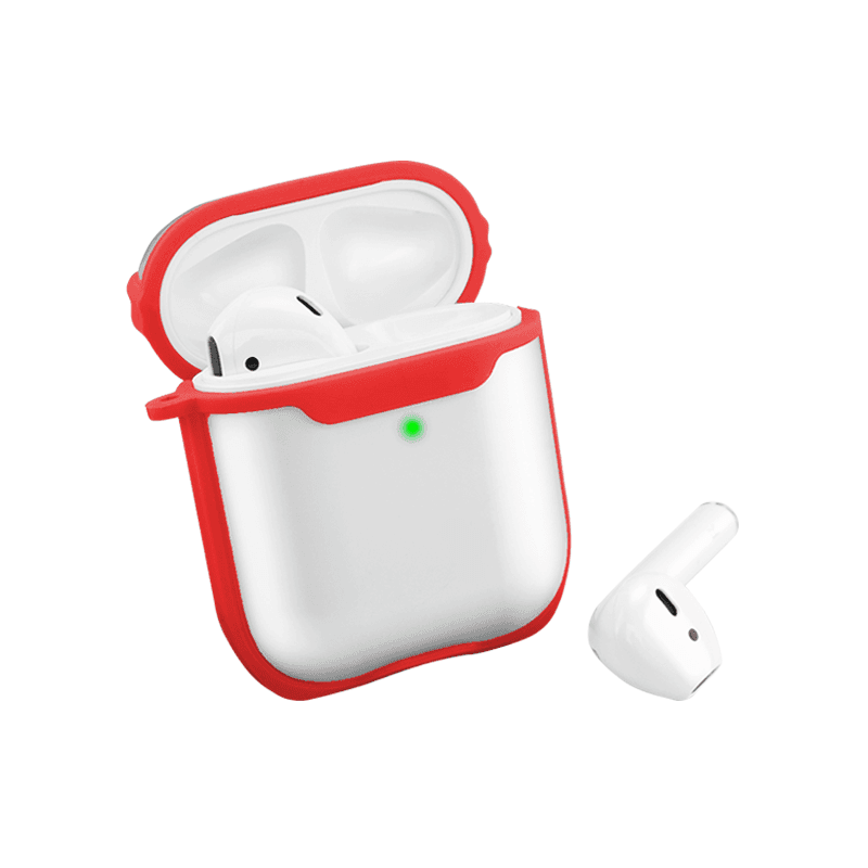 كفر سماعات لاسلكية  WIWU BUMPER AIRPODS PROTECTIVE CASE - RED