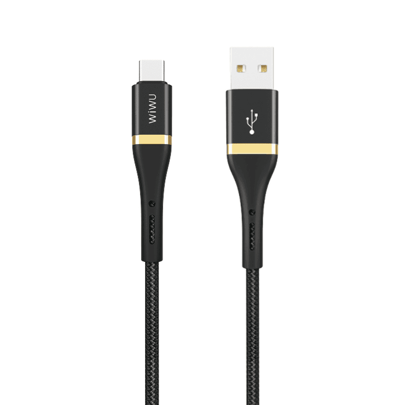 كيبل يو اس بي الى تايب سي 1.2 متر من ويو WIWU Elite Data Cable 2.4A USB to Type-C 1.2M