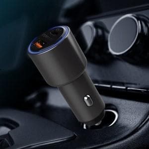 شاحن سيارة سريع مزدوج المداخل -   WIWU PC100 Smart Dual Output Type-C PD+QC3.0 Quick Charge Car Charger 36 W