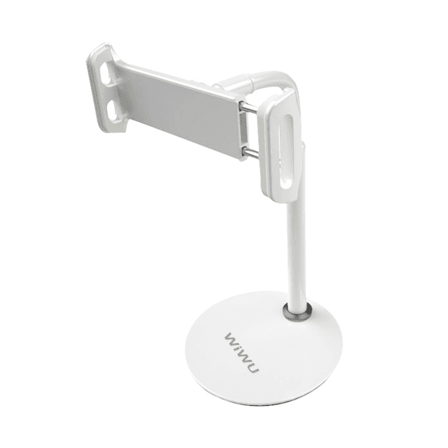 حامل جوال مكتبي مناسب للجوال والتابلت أبيض ويو Wiwu White Giraffe Desk stand For Phone Tablet