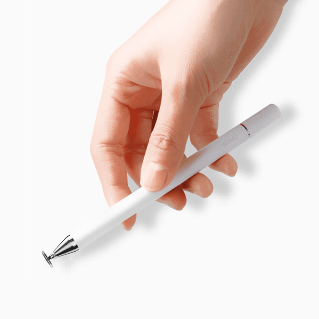 قلم اللمس مع غطاء مغناطيسي WIWU PENCIL ONE 2 IN 1 PASSIVE STYLUS WITH MAGNETIC COVER - WHITE