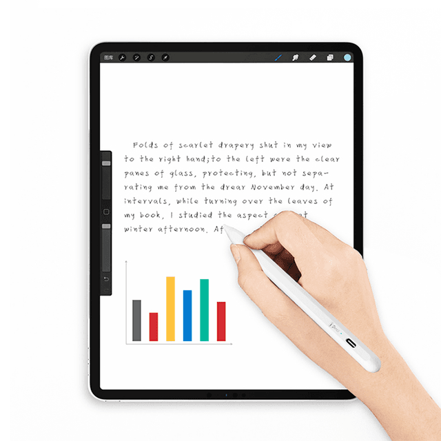 قلم اللمس العصري WIWU PENCIL X ACTIVE STYLUS TOUCH PEN - WHITE