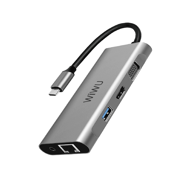 wiwu alpha 11 in 1 usb c hub a11312h gray