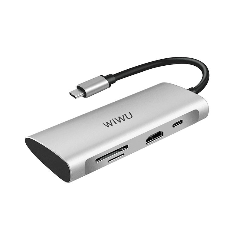 الهاب WIWU ALPHA 7 IN 1 USB-C HUB A731HP - GRAY