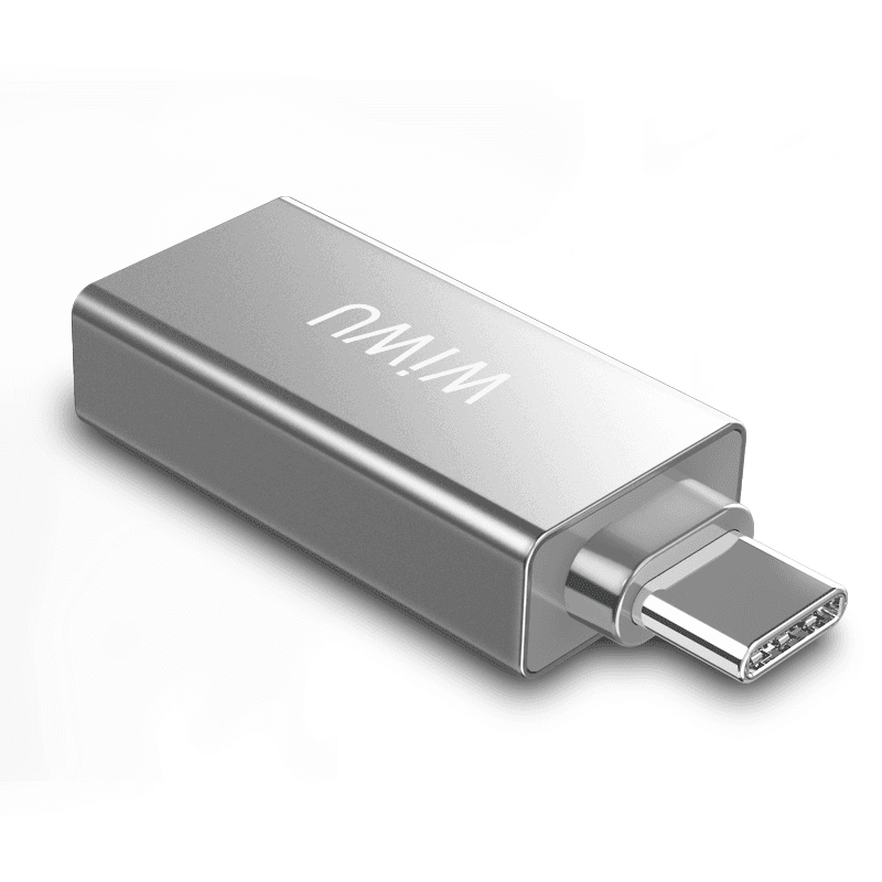 الهاب WIWU T02 USB TYPE-C HUB ZINC ALLOY CASE - SILVER